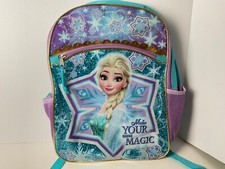 Mochila Disney Frozen Elsa 16"" de altura cintilante nova sem etiquetas comprar usado  Enviando para Brazil