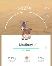 1x Mudbray Trade Pokémon Go comprar usado  Enviando para Brazil