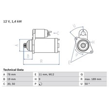 Bosch anlasser pel gebraucht kaufen  Idar-Oberstein