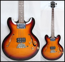 Baixo elétrico Epiphone RIVOLI VC 1997 Sunburst modificado com estojo rígido, usado comprar usado  Enviando para Brazil