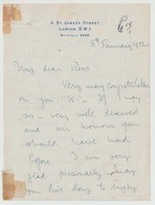 Carta assinada pelo marechal de campo Claude Auchinleck - Oficial do exército britânico comprar usado  Enviando para Brazil