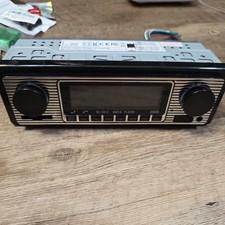 Leitor de carro Bluetooth MP3 USB estéreo FM rádio retrô AUX WAV SD no painel com controle remoto comprar usado  Enviando para Brazil