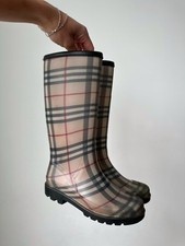 Botas de borracha vintage Burberry Rain xadrez nova feitas na Itália tamanho 38 comprar usado  Enviando para Brazil