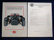Donkervoort s8a brochure d'occasion  Expédié en Belgium