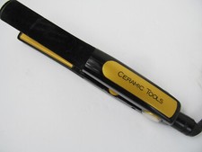 Conair Flat Iron 1" Placa de Ouro Calor Ajustável Exterior Veludo Ferramentas Cerâmicas U comprar usado  Enviando para Brazil