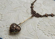 Heart necklace gold for sale  Newnan