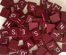 Scrabble deluxe maroon for sale  Temecula