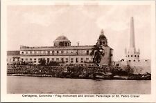 Bandeira da Colômbia Cartagena monumento e antigo presbitério de São Pedro C362 comprar usado  Enviando para Brazil