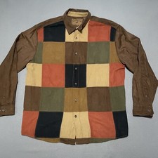 Camisa masculina North River 100% poliéster bloco multicolorido casual botão para baixo tamanho XL comprar usado  Enviando para Brazil