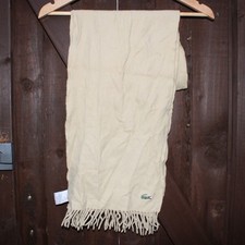 Lacoste cream scarf for sale  LIVERPOOL