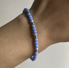 Blue glass gold for sale  WITNEY