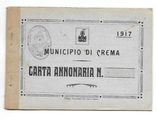 Municipio crema 1917 usato  Roma