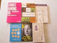 THEOLOGY LOT 6 BOOKS Rise Puritanism Gnostic Gospels Christ Among Us Catholicism comprar usado  Enviando para Brazil