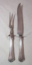 antigo 1800s RM&S Wallace garfo faca prata esterlina escultura bife conjunto de utensílios, usado comprar usado  Enviando para Brazil