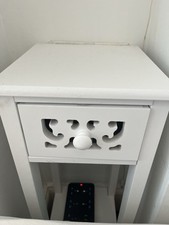 Narrow white bedside for sale  LONDON