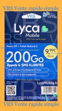 Lyca Carte SIM  Prépayée avec 200Go /Appel Sms illimités 4-5G /30 jour inclus na sprzedaż  Wysyłka do Poland