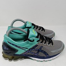 Tênis de corrida Asics Gel Kinsei 6 feminino tamanho 7 T692N azul-petróleo cinza, usado comprar usado  Enviando para Brazil