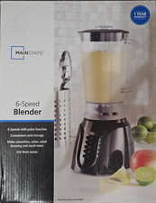Liquidificador Mainstays 6 velocidades preto 1,5L jarro 350W motor MS-BL6-BLK nova caixa aberta comprar usado  Enviando para Brazil