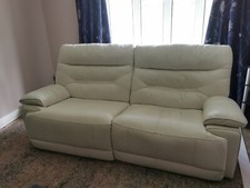 Seater cream leather for sale  COWBRIDGE