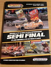 Stock car programme for sale  BURTON-ON-TRENT