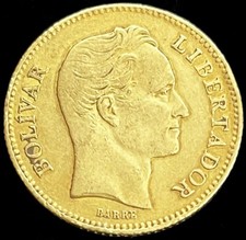 1888 gold venezuela for sale  Fort Lauderdale