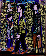 Hasworld acrylic painting for sale  LONDON