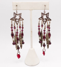 silver stars garnet earrings for sale silver stars garnet earrings for sale New York