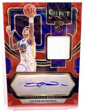 Lester Quinones 2023-24 Panini Select Rookie Patch Auto Wave Red Prizm RC GSW comprar usado  Enviando para Brazil