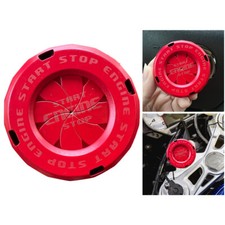 Motorcycle Key Button Cover Car Interior Sticker Ignition Device Decor (Red), usado comprar usado  Enviando para Brazil
