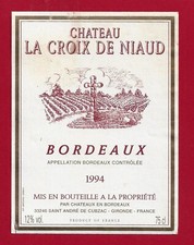 Etiquette bordeaux château d'occasion  Albertville