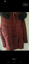 Women burgundy hooded for sale  STAFFORD