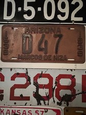1939 arizona license for sale  Greenwood