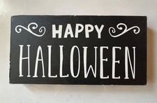 Decoração de placa de madeira Happy Halloween comprar usado  Enviando para Brazil