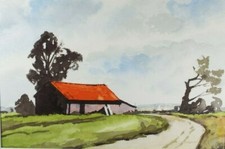 Original watercolour red for sale  WIRRAL