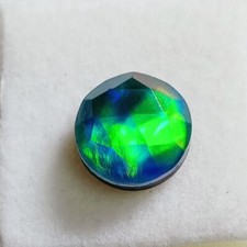 Excelente 3,60 quilates corte redondo opala de fogo de seda preta certificada pedra preciosa solta AA+++ comprar usado  Enviando para Brazil