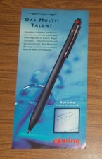 Seltene Werbung ROTRING TRIO-PEN HI-LITE Multifunktionsstift Leuchtmarker 1995 comprar usado  Enviando para Brazil