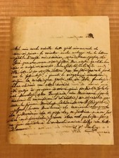 Lettera autografa giovanni usato  Milano