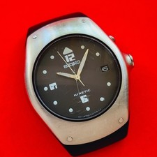 Usado, Seiko Kinetic relógio mostrador preto 5M42-0E49 masculino raro retrô vintage FS022 comprar usado  Enviando para Brazil