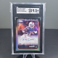 🔵🔴⚪2024 Topps Chrome Ray Davis RC refrator automático prata #RA-RDA HD SGC10/9.5 comprar usado  Enviando para Brazil