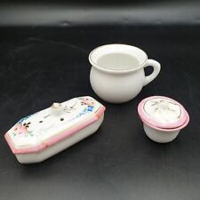 Dinette Porte savon & bol & Pot de chambre Nécessaire toilette poupée XIXe comprar usado  Enviando para Brazil
