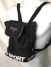 Mini Mochila Polo Sport Ralph Lauren Vintage Bolsa Ombro Cordão Logotipo Preto comprar usado  Enviando para Brazil