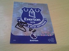 Signed everton badge for sale  LINCOLN