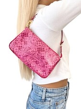 Bolsa de ombro Louis Vuitton vintage 2010 LV monograma flor cósmica bolsa pochete rosa comprar usado  Enviando para Brazil