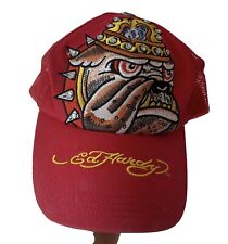 Boné vintage Ed Hardy cachorro raro vermelho amor mata lentamente adulto tamanho único comprar usado  Enviando para Brazil
