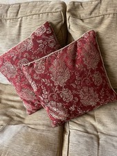 Red gold cushions for sale  MACCLESFIELD