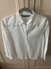 Zara white cotton for sale  LONDON