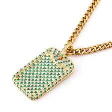 Usado, Pingente de moissanita real banhado a ouro amarelo 14K hip hop rap Provence joias finas comprar usado  Enviando para Brazil