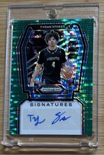 2024 Prizm Draft Picks Tyran Stokes Signatures Green Pulsar autografado 25/01 comprar usado  Enviando para Brazil