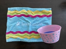 Boneca American Girl, banheira para animais de estimação cachorro coco spa banheira e toalha comprar usado  Enviando para Brazil