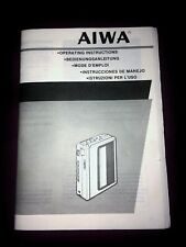 Instructions aiwa walkman d'occasion  Barr